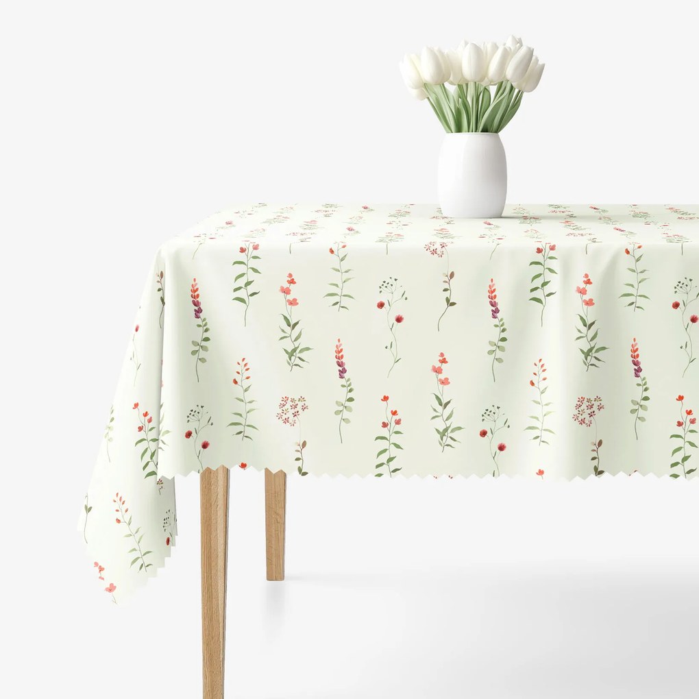 Goldea teflonos asztalterítő - mezei virágok 100 x 100 cm