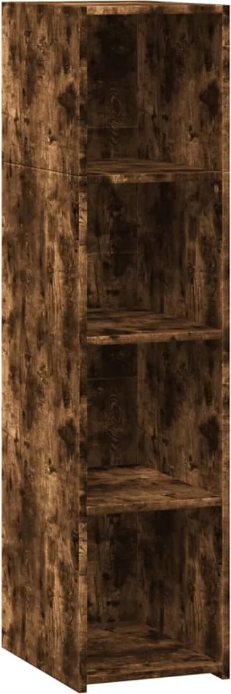 vidaXL füstös tölgy színű szerelt fa magasszekrény 30 x 41 x 124 cm
