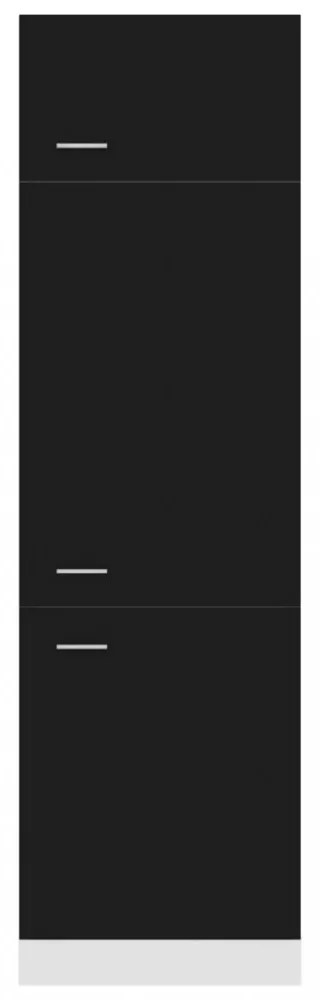 “Lyon” fekete szerelt fa szekrény hűtőhöz 60 x 57 x 207 cm