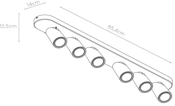 Lucide 23954/31/31 - XYRUS LED spotlámpa 6xGU10/5W/230V fehér