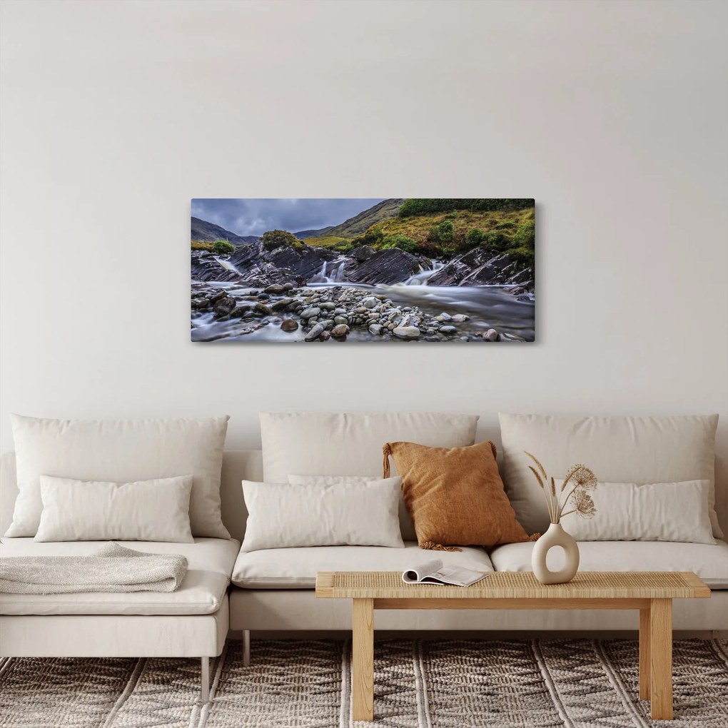 Folyó víz képe (120x50 cm)