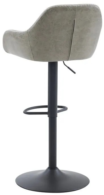 Szürke Ekobőr Bárszék. AUB-716 GREY3