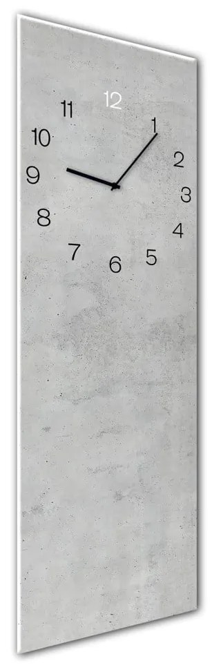 Glassclock Concrete falióra, 20 x 60 cm - Styler