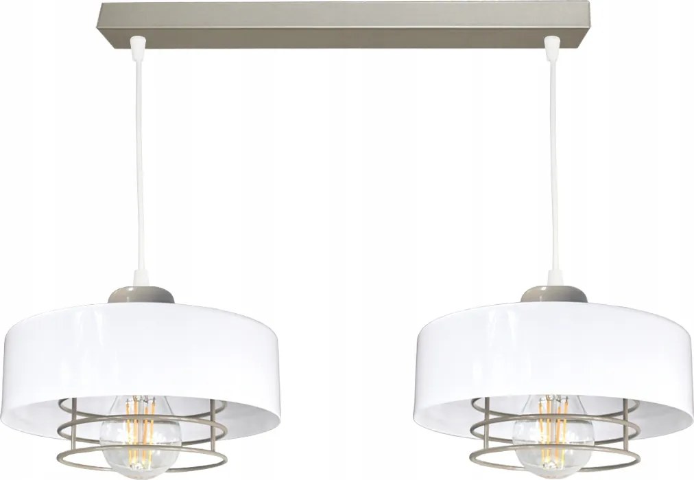 Csillár Mennyezeti Lámpa Loft Fehér Szürke Lógó