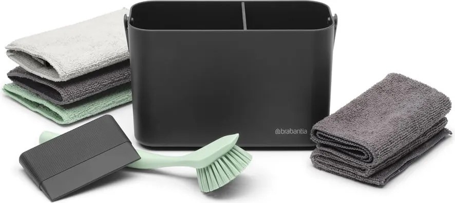 Sötétszürke újrahasznosított műanyag mosogató szett SinkSide – Brabantia