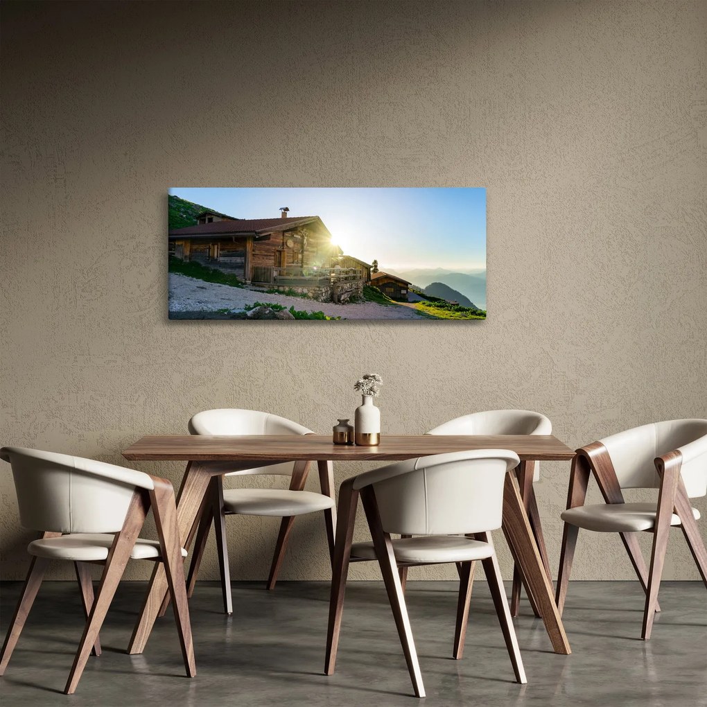 Kép - reggel az Alpokban, Tirol (120x50 cm)