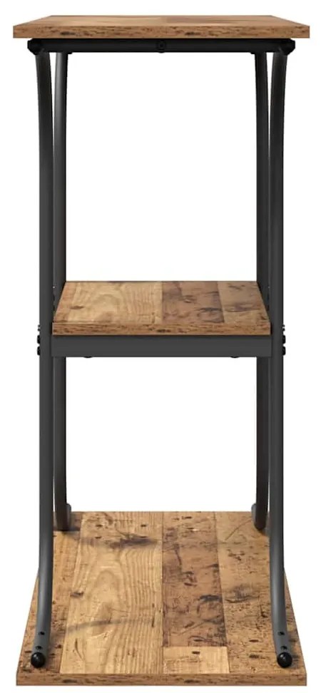 Konzolasztal polcokkal Régi fa 101 x 35 x 80.5 cm Faanyag