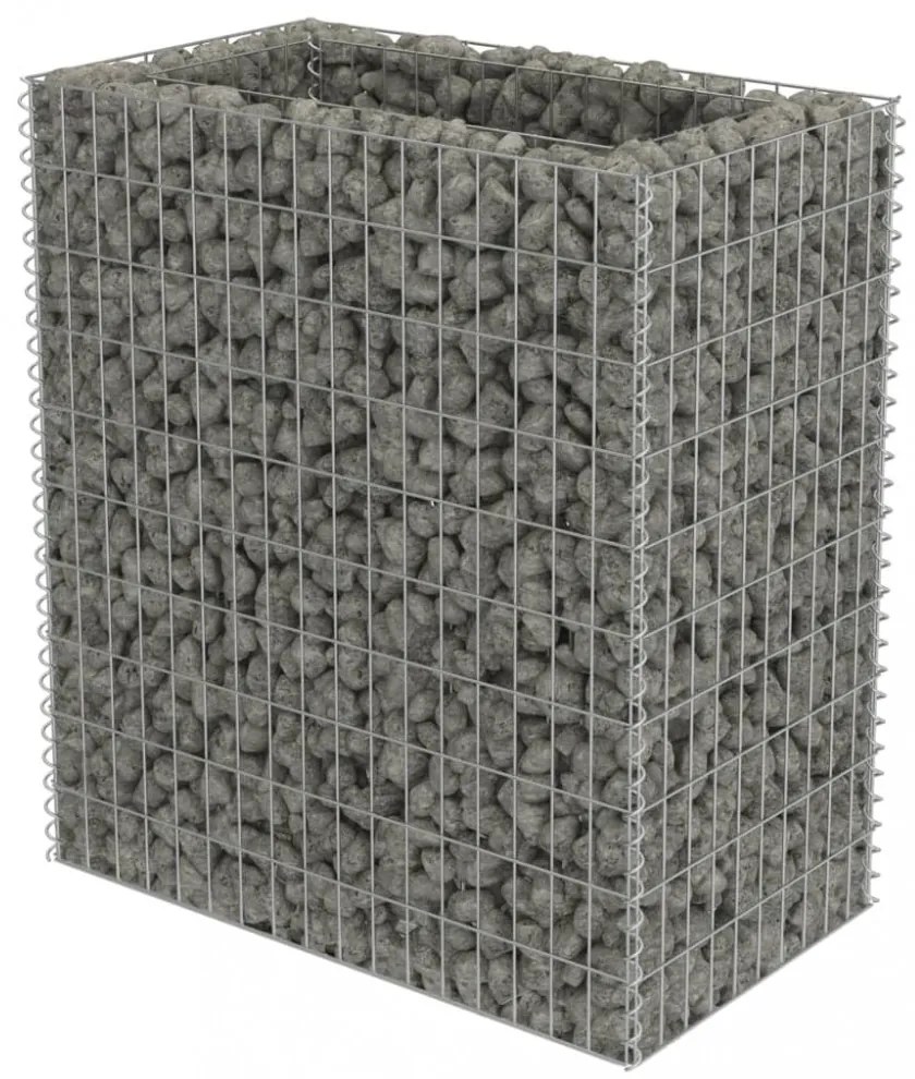horganyzott acél gabion magaságyás 90 x 50 x 100 cm