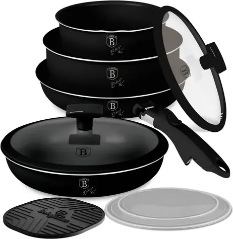 BerlingerHaus 10 részes edénykészlet Black Rose Collection(BH/8258N)