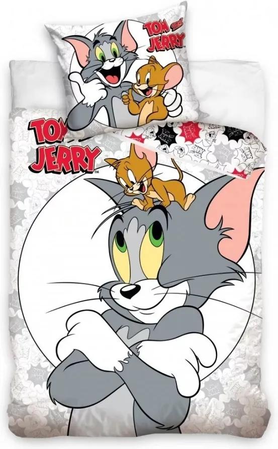 Tom és Jerry ágyneműhuzat szürke140x200cm 70x90cm