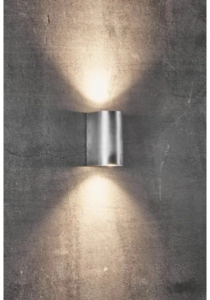 Nordlux - Kültéri fali lámpatest CANTO 2xGU10/28W/230V IP44 ezüst