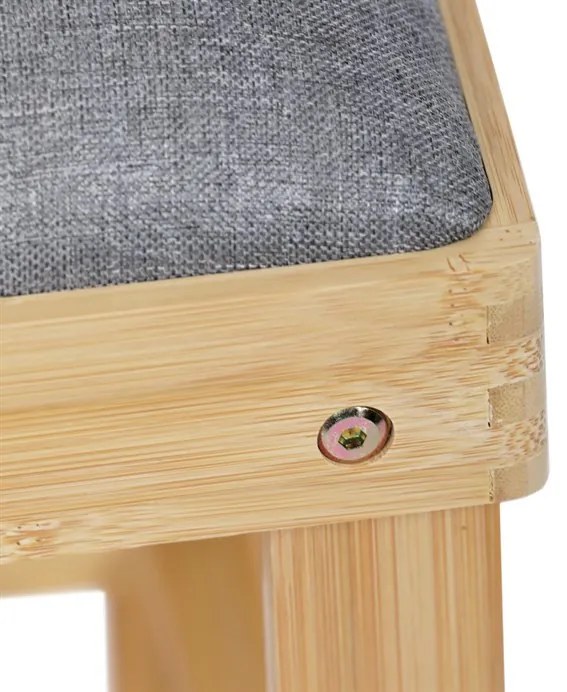 Natúr Bambusz Cipős, Szürke Színben DR-N1010 GREY2