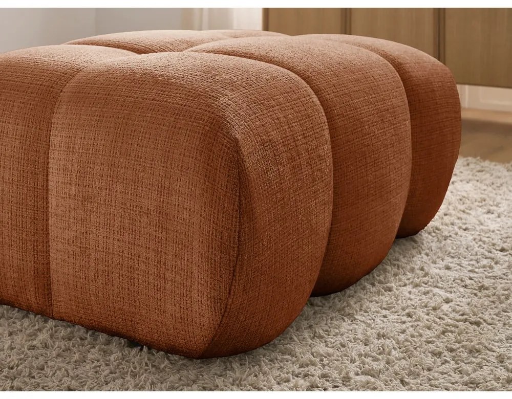 Téglavörös zsenília lábtartó Ivane – Bobochic Paris