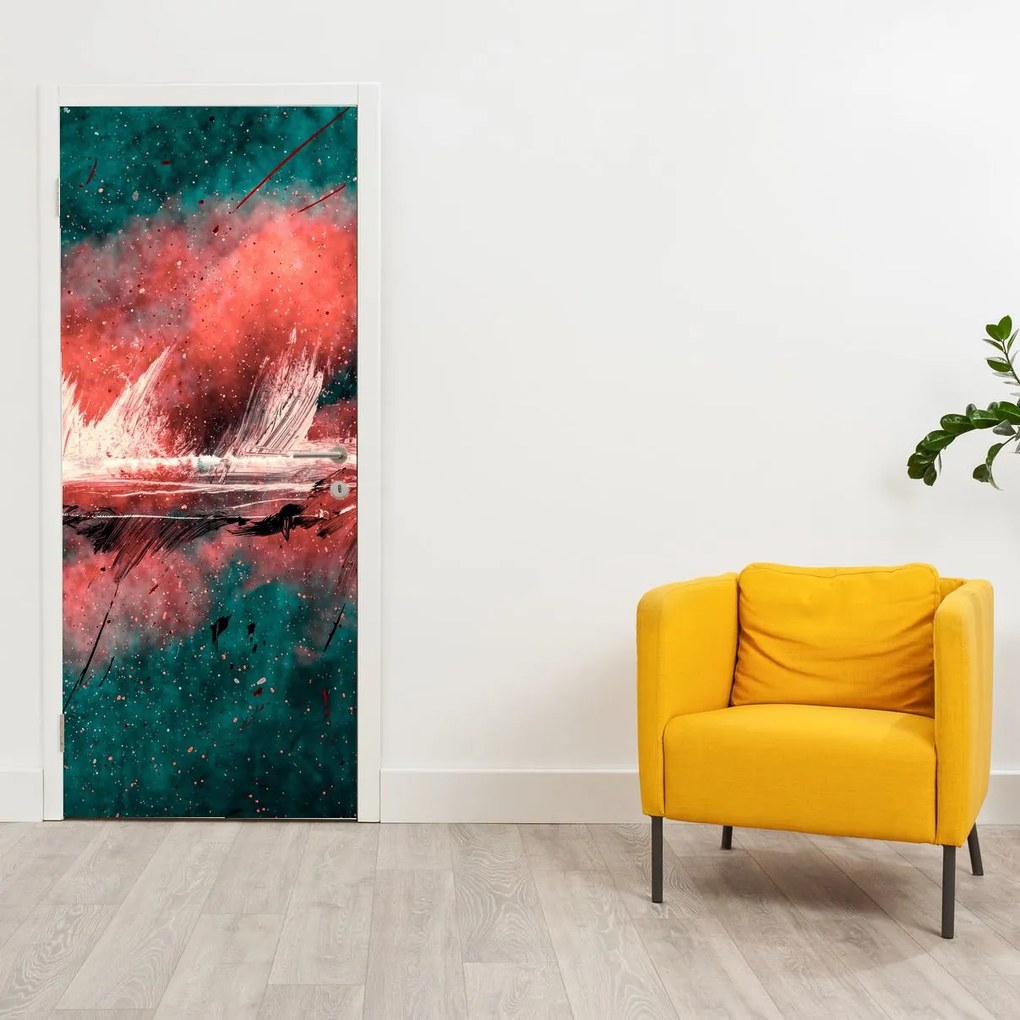 Fotótapéta ajtóra - Robbanás kerozinban (95x205cm)