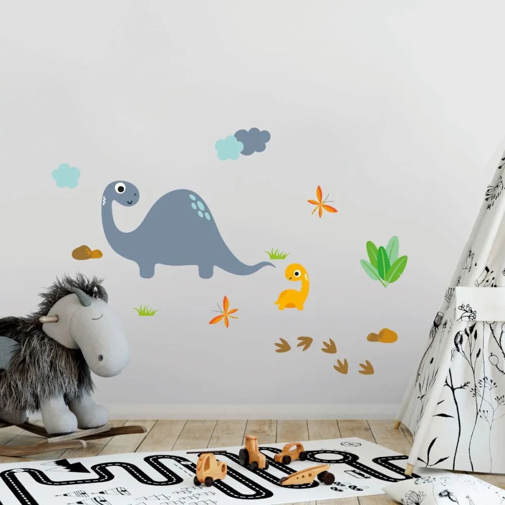 Cute Dinosaurus Stickers gyerek falmatrica - Ambiance