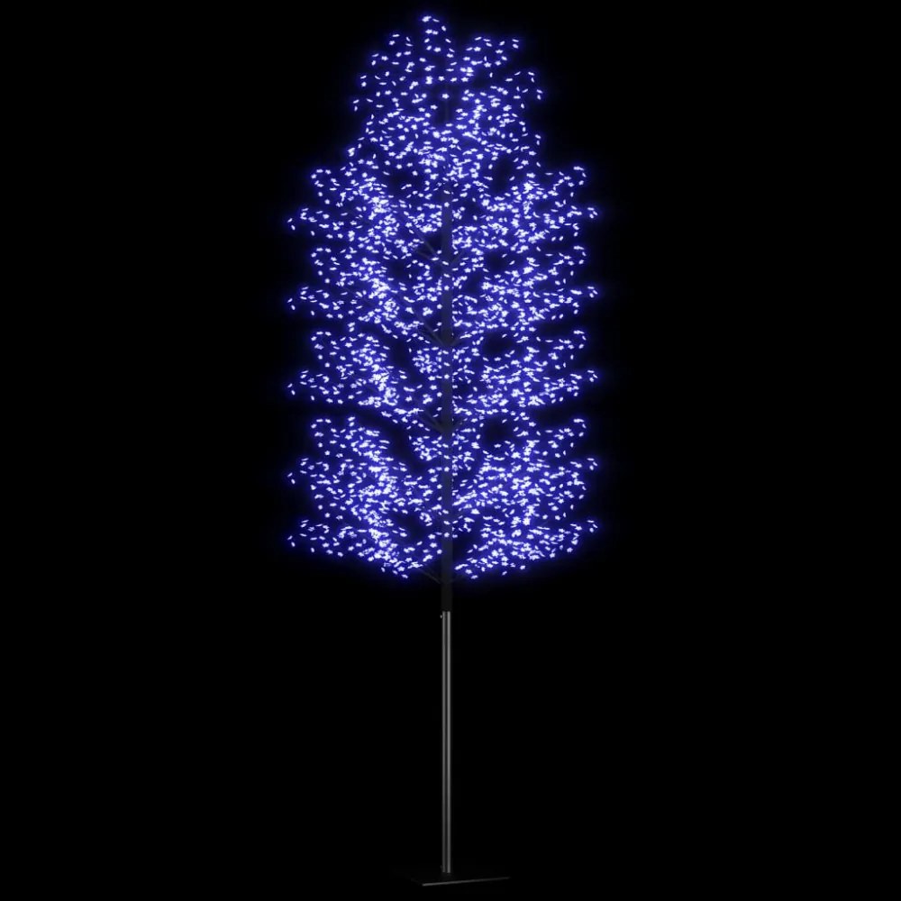 cseresznyevirágos karácsonyfa 2000 db kék LED-del 500 cm