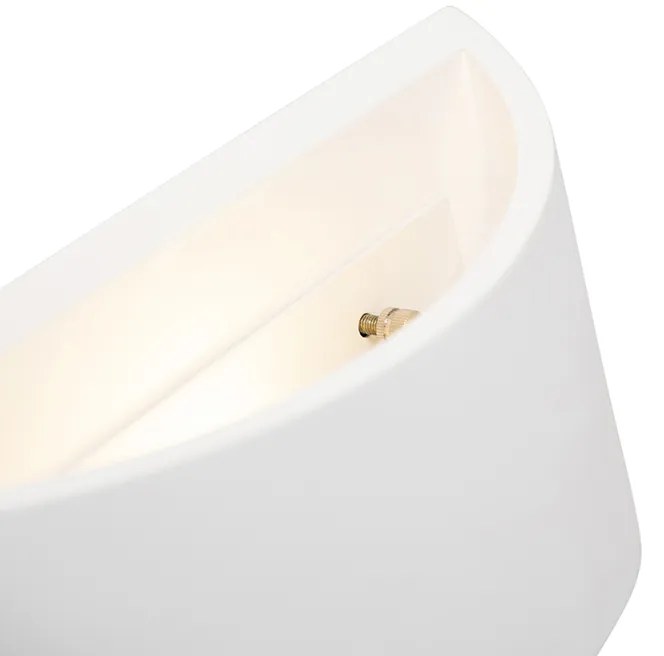 Modern fali lámpa fehér 20 cm - Tum