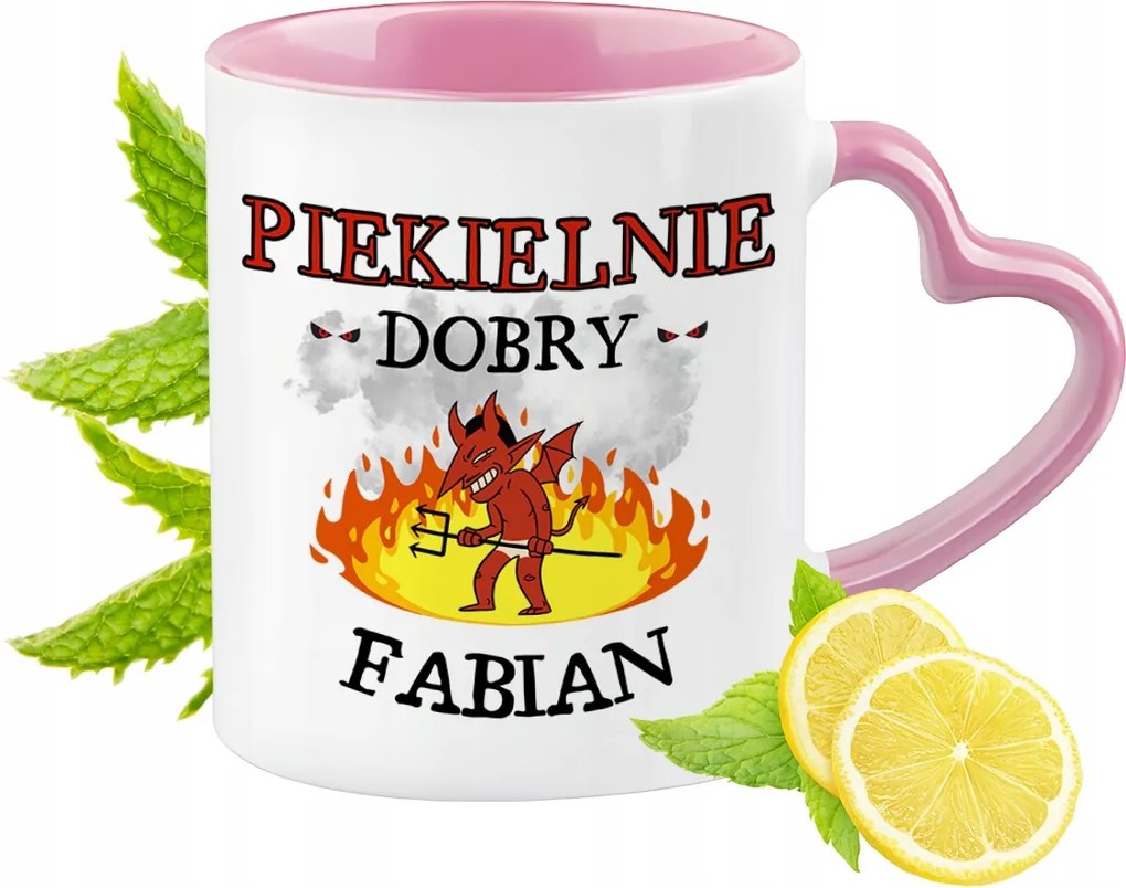 Fábián Bögre Rózsaszín Szív Alakú Füllel Kávé Ajándék