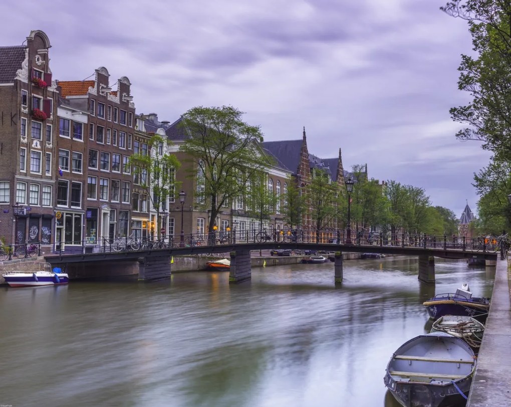 Poszter 76x60,5cm Csatorna Amszterdam városon keresztül 4, Assaf Frank