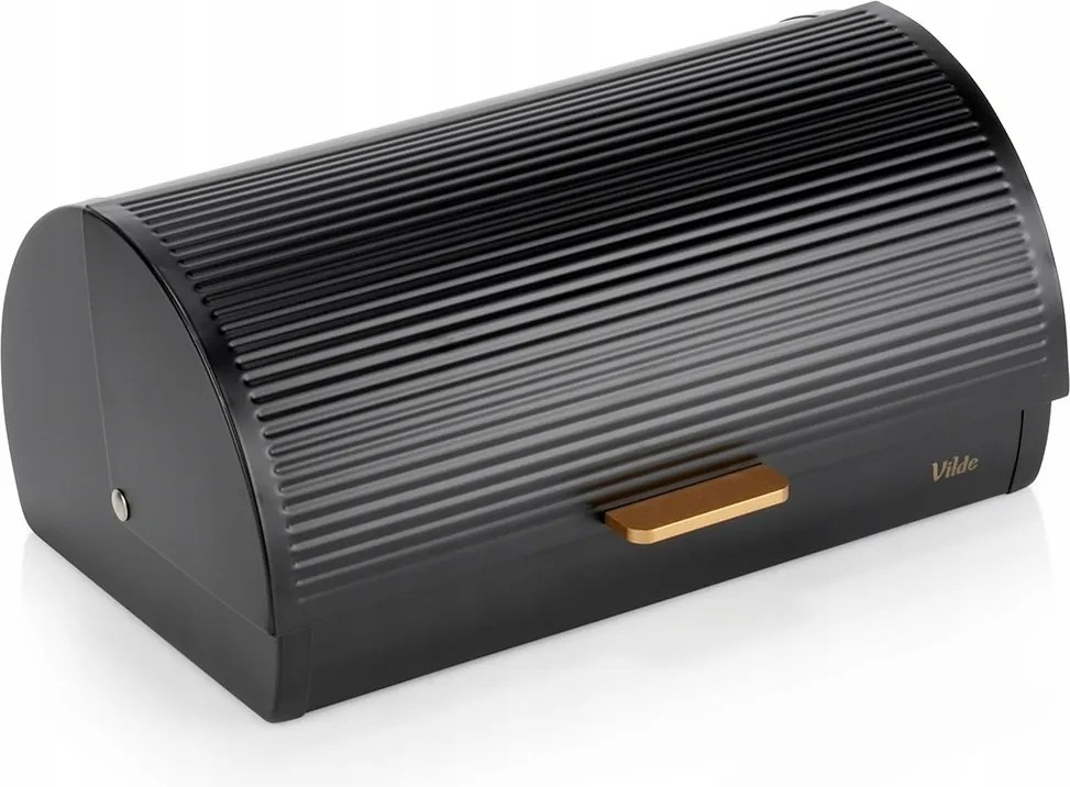 Kenyértartó Konyhai Zsemle Fém Fekete Arany