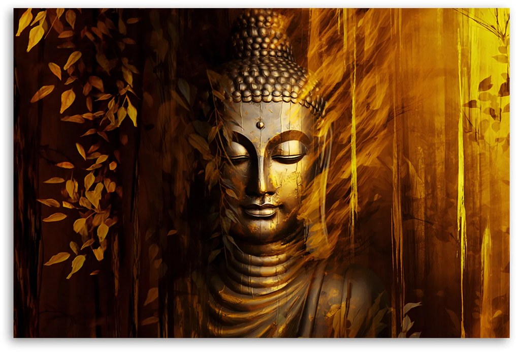 Gario Vászonkép Rejtett Arany Buddha Méret: 100 x 70 cm