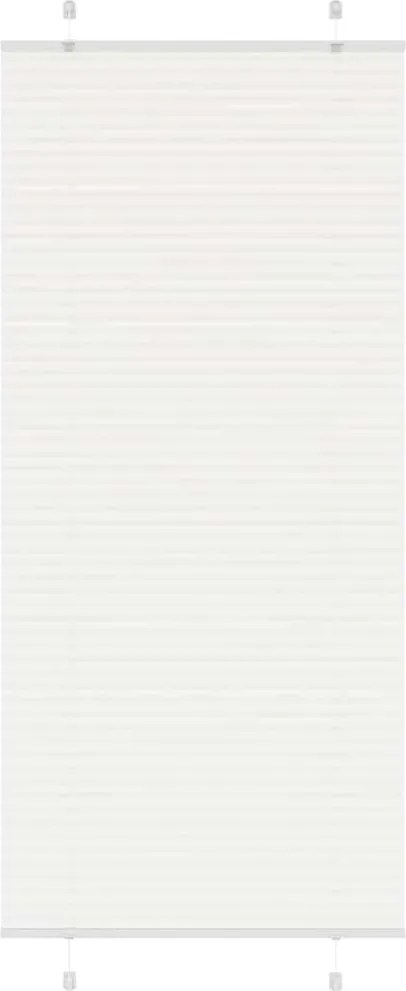 vidaXL pliszírozott redőny Fehér 100x200 cm szövetszélesség 99,4cm