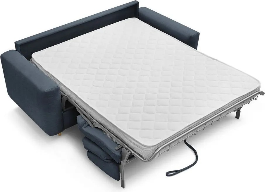 Sötétkék kanapé mindennapos alvásra-kinyitható 220 cm Cocoone – Bobochic Paris