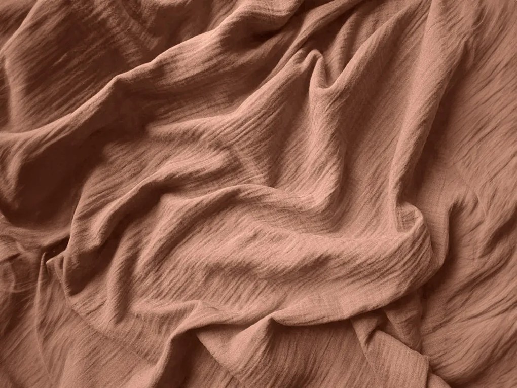 Musselin ágynemű MUSSARI világosbarna Ágyneműhuzat mérete: 70 x 90 cm | 140 x 220 cm