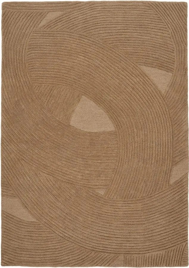 Sötét natúr színű kézi szövésű gyapjú szőnyeg 200x300 cm Pune – House Nordic