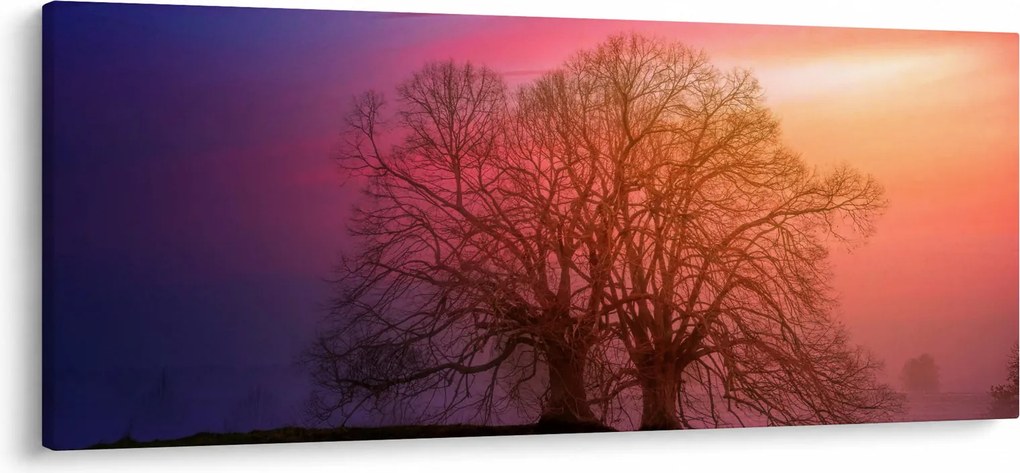 Fák a ködben (120x50 cm)