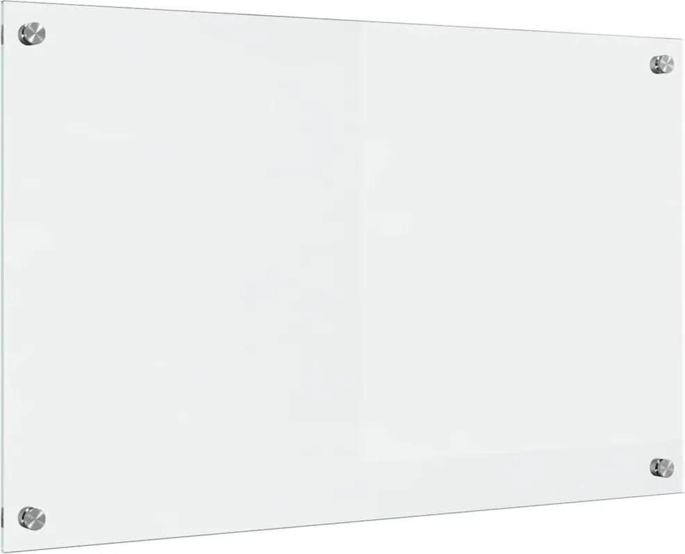 vidaXL Konyhai splashback Átlátszó 80 x 50 cm edzett üveg