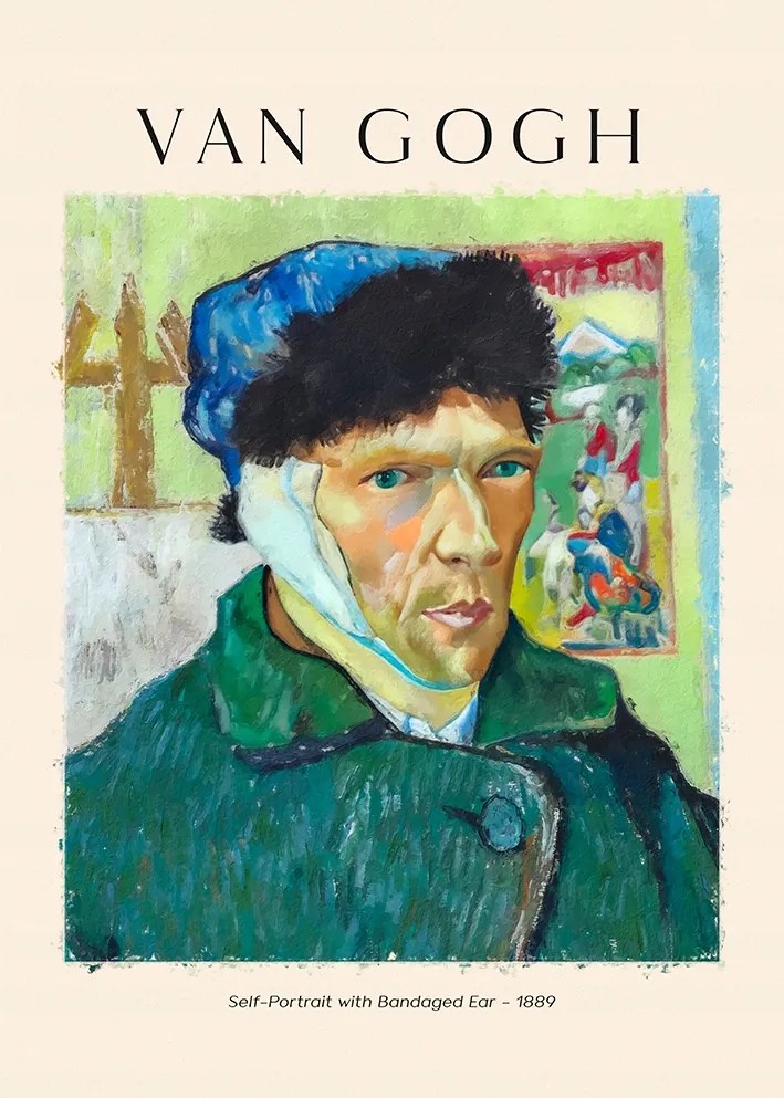 Van Gogh Önarckép Poszter 21x30cm kép #314