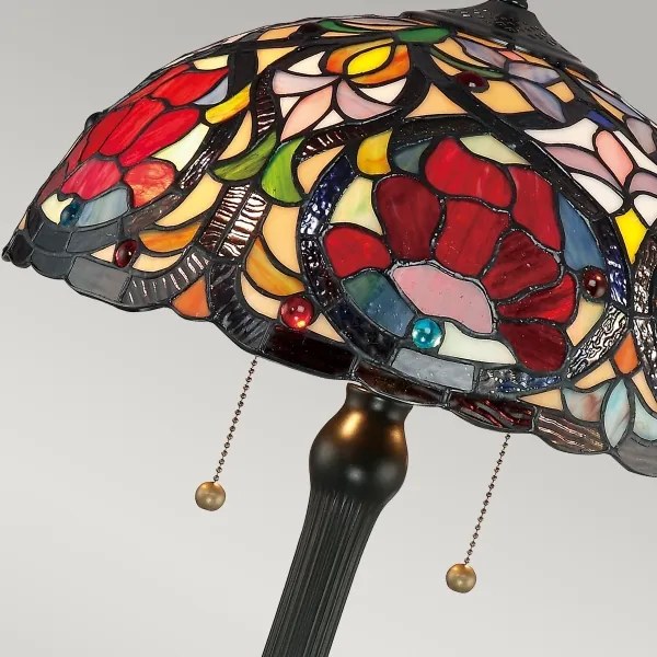 Elstead QZ-LARISSA-TL - Tiffany LARISSA asztali lámpa 2xE27/60W/230V