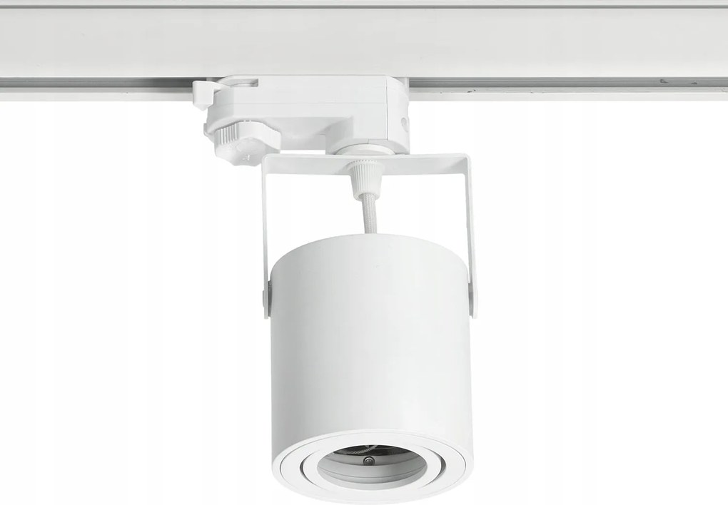 Sín szett Fehér 3 fázisú 6x Reflektor GU10 Sín 2m+2m Csatlakozó L