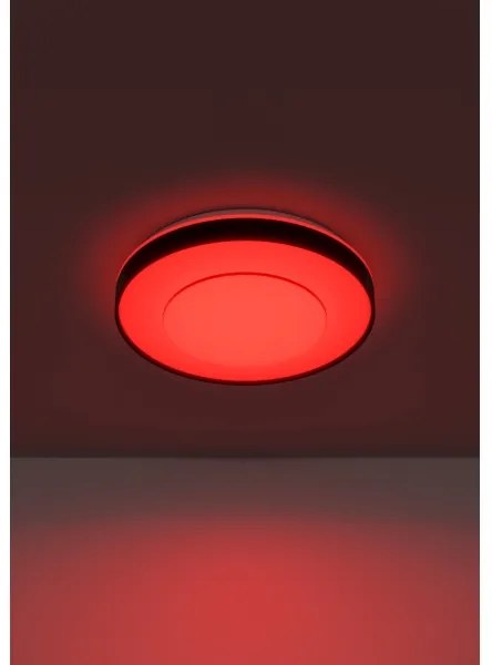 Eglo 300688 -LED RGBW fényerőszabályozható mennyezeti lámpa MONTERIGGIONI-Z LED/18,5W/230V fekete+távirányító