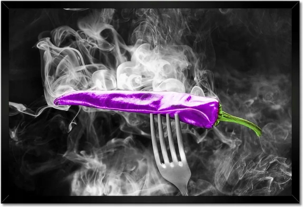 Poszterek keretben 60x40 Lila paprika