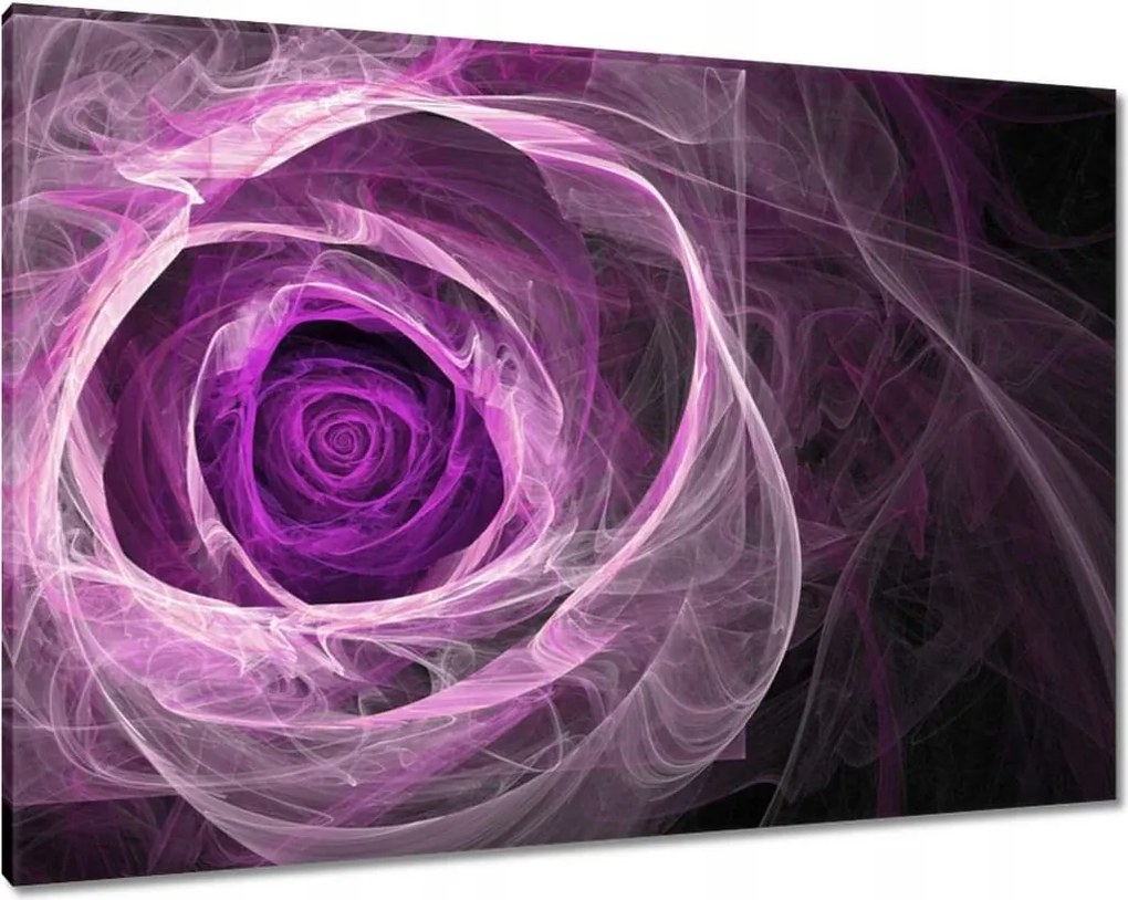 Vászonkép 100x70 Fraktál rózsa