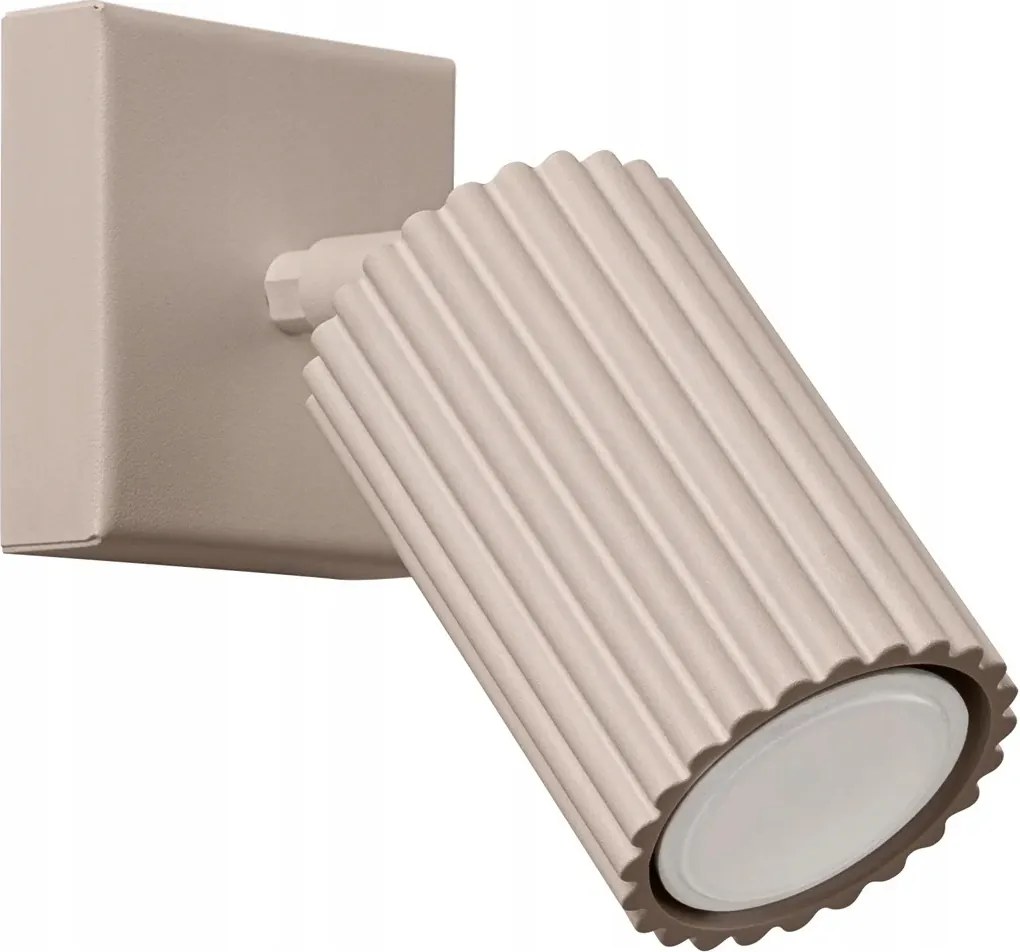 Fali lámpa taupe mozgatható bordázott reflektor 1xGU10 10W Karbon Sollux