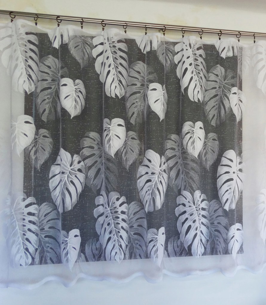 Mg Függöny 629/43 Fehér 200X160cm Kész M Szalaggal