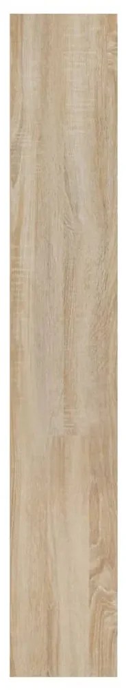 sonoma tölgy színű szerelt fa cipőszekrény 63x24x147 cm