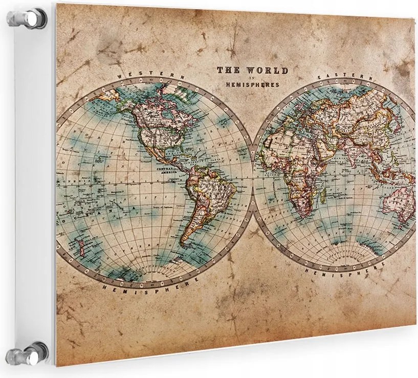 Mágneses Radiátorvédő 60x60 Térkép Fotótapéta