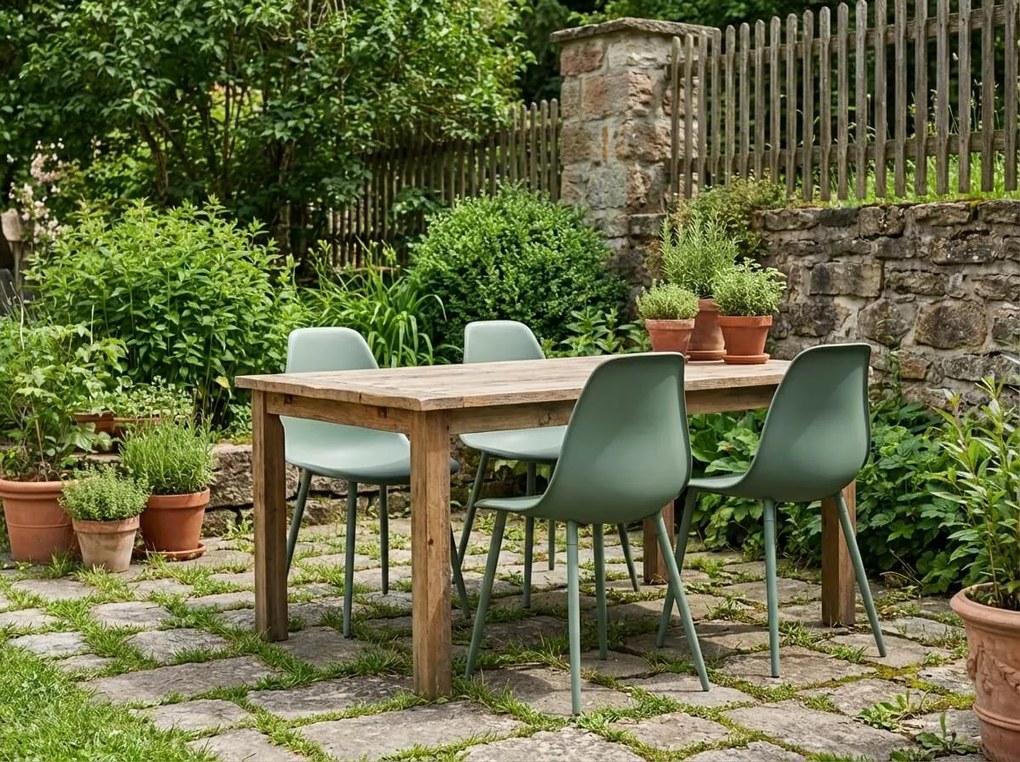 Étkezőszék OSAKA műanyag, zsályazöld