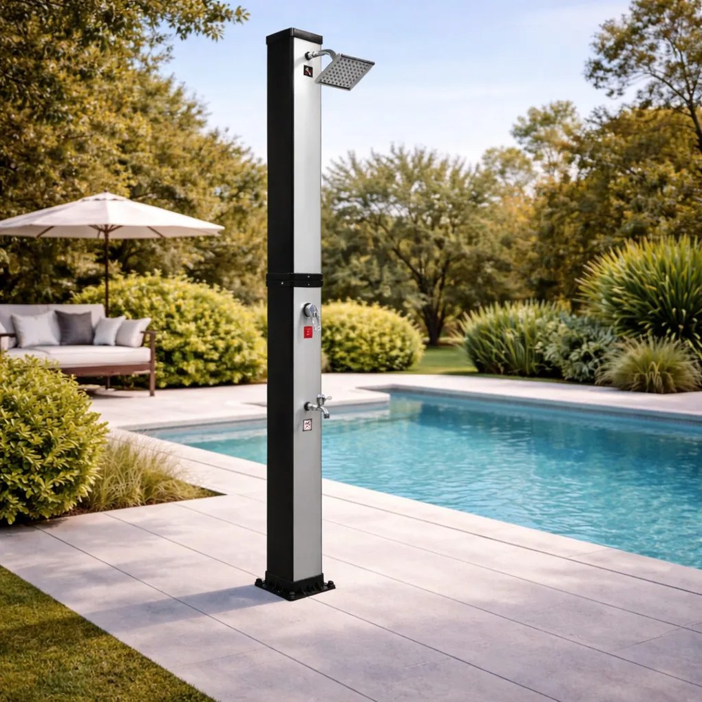 Furnigo Solárzuhany Square 40 L - ezüst