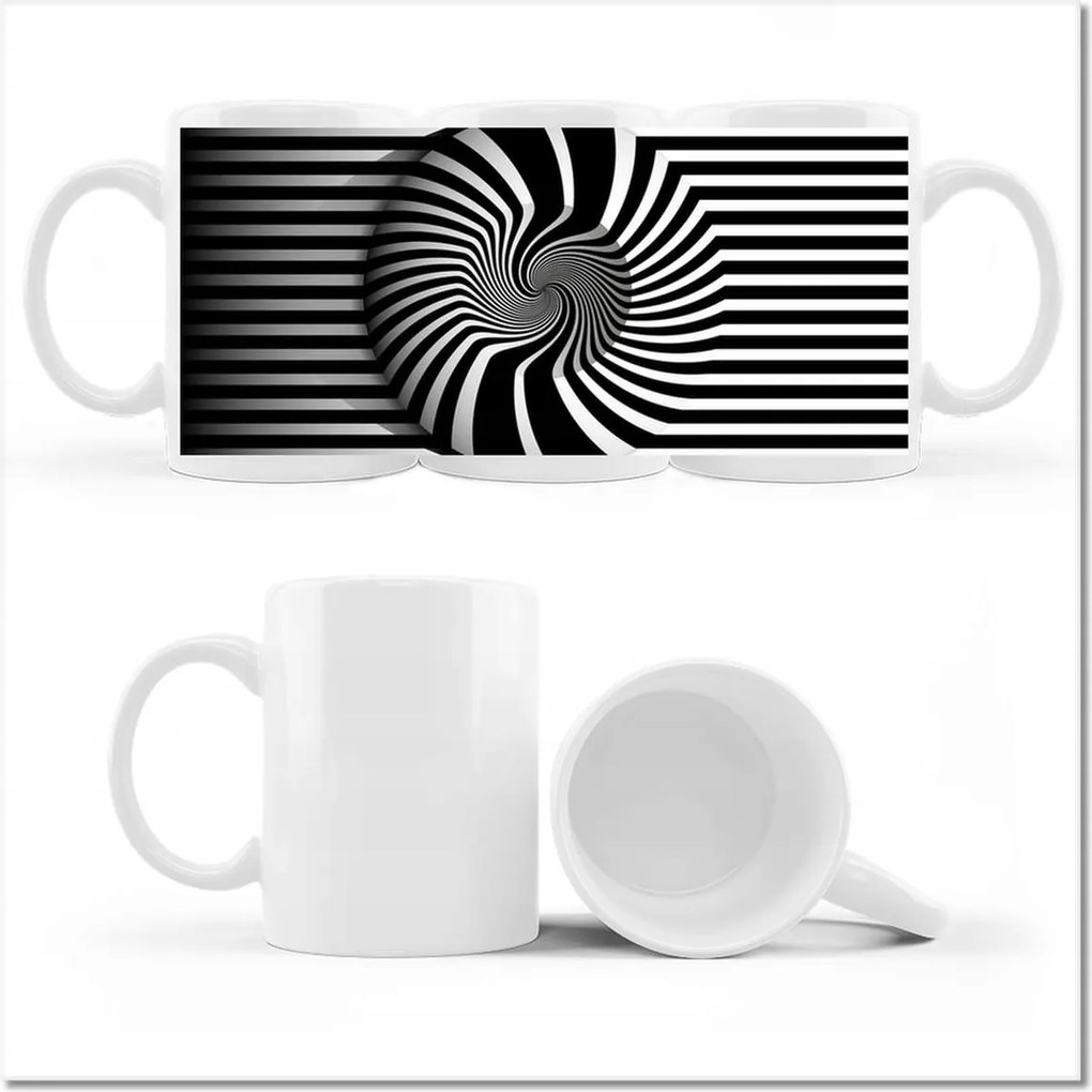 Fotó bögre Absztrakt fekete-fehér