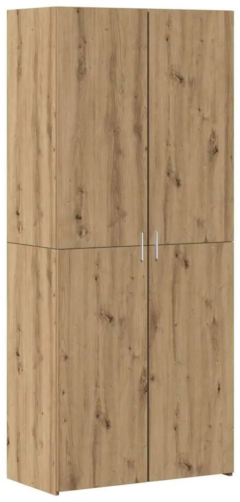 Tárolószekrény kézműves tölgy 80 x 42.5 x 225 cm Faanyag