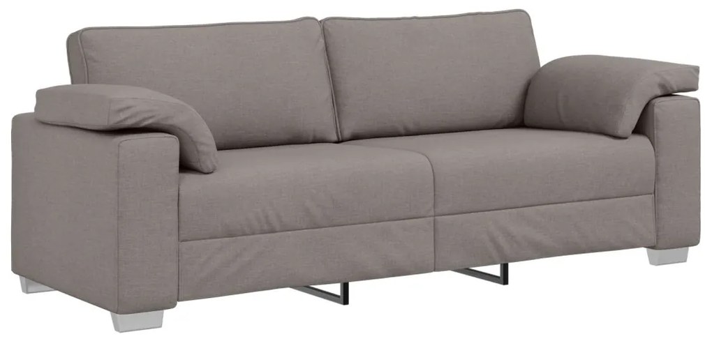 2 darabos kanapé szett párnákkal, taupe szövet