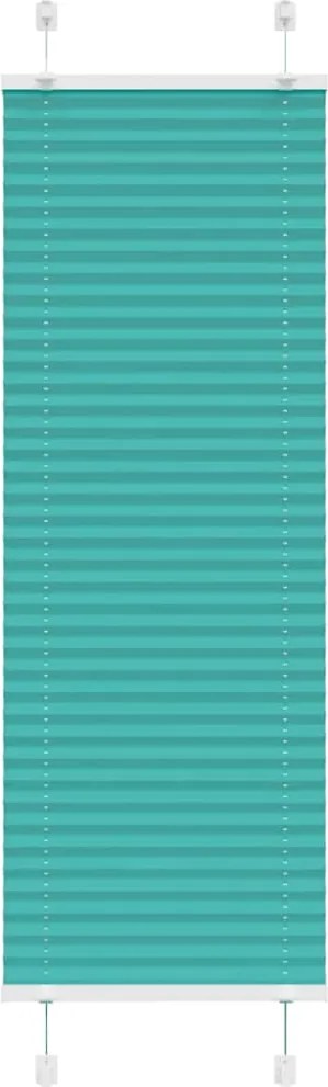 vidaXL pliszírozott redőny Benzinzöld 45x150 cm szövetszélesség