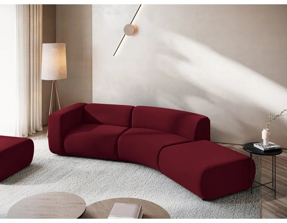 Borvörös bársony heverő (jobb oldali) Ekahi – Makamii