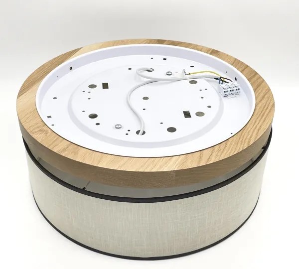 Brilagi - LED Mennyezeti lámpa BELLADONNA 2xE27/15W/230V átm. 40 cm krémes/tölgy