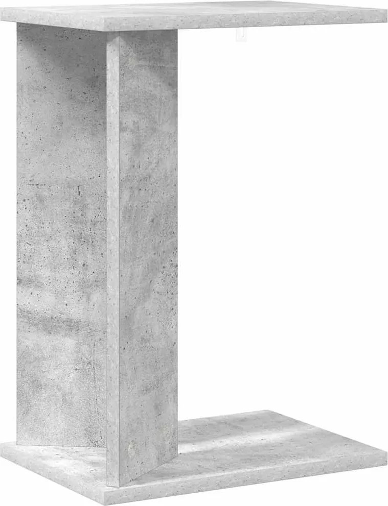 vidaXL Végasztal Beton Szürke 35 x 25 x 50 cm Faanyag